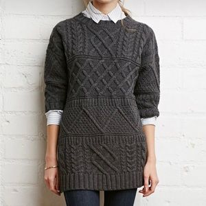Tunic Cableknit Sweater